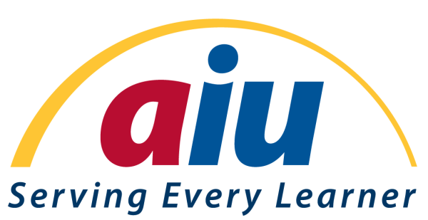 AIU logo with tagline "serving every learner"