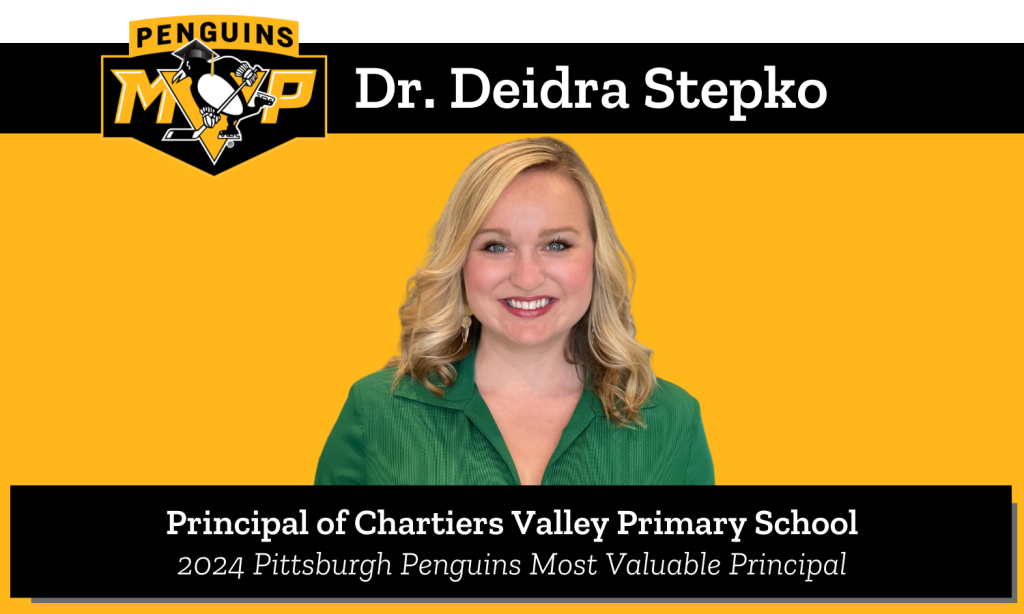 Penguins MVP 2024 Most Valuable Principal Honoree: Dr. Deidra Stepko, principal of Chartiers Valley Primary School