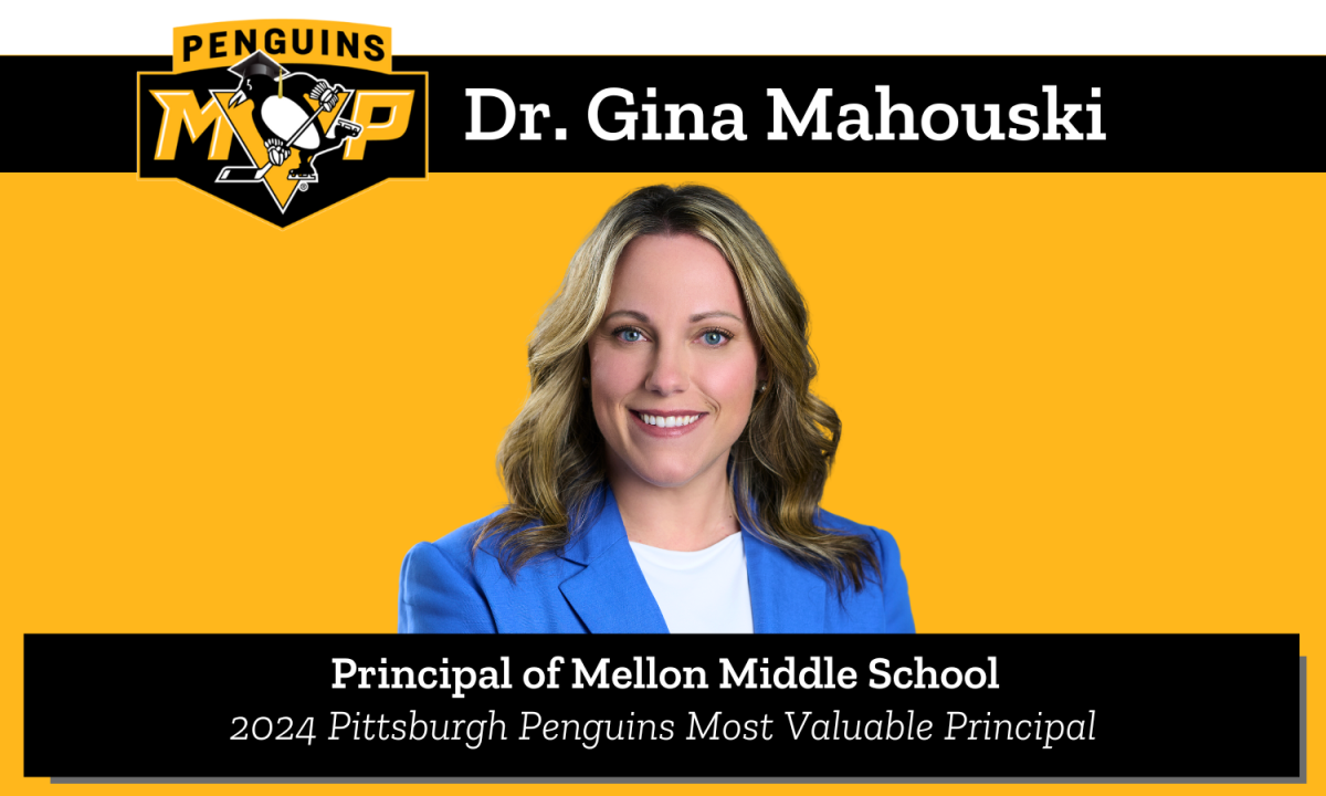 Penguins MVP 2024 Most Valuable Principal Honoree: Dr. Gina Mahouski, Principal of Andrew Mellon Middle School, Mt. Lebanon SD