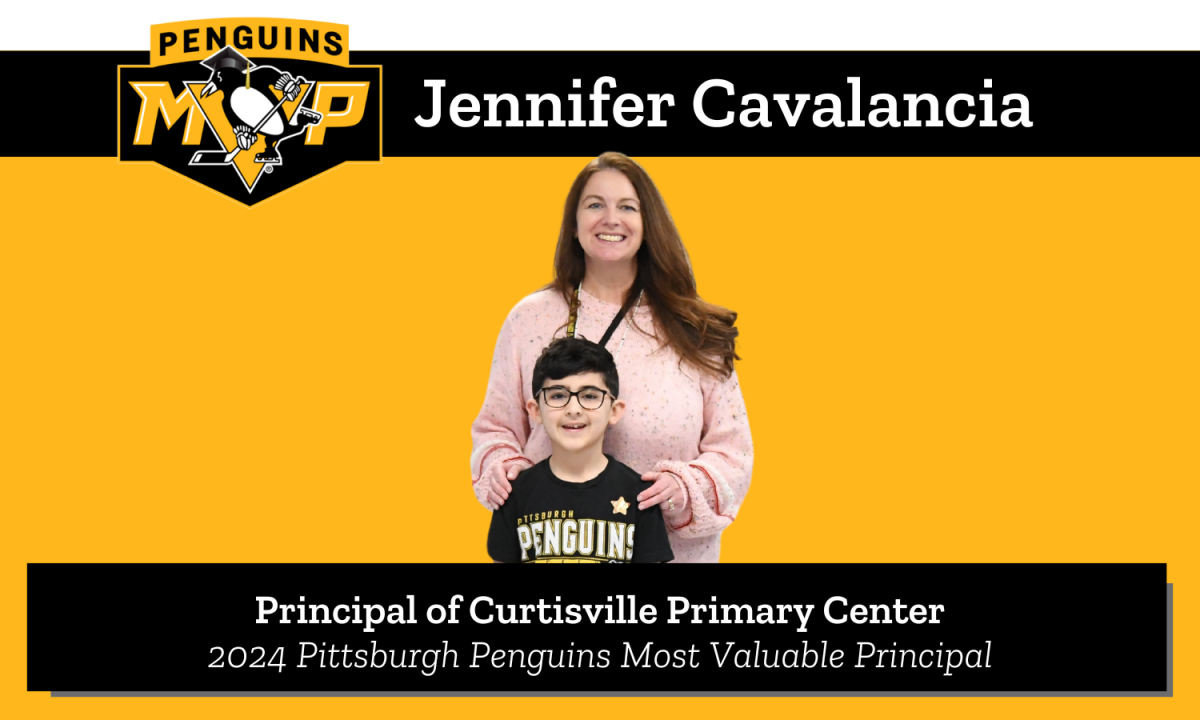 Penguins MVP 2024 Most Valuable Principal Honoree: Jennifer Cavalancia, principal of Curtisville Primary Center in Deer Lakes School District