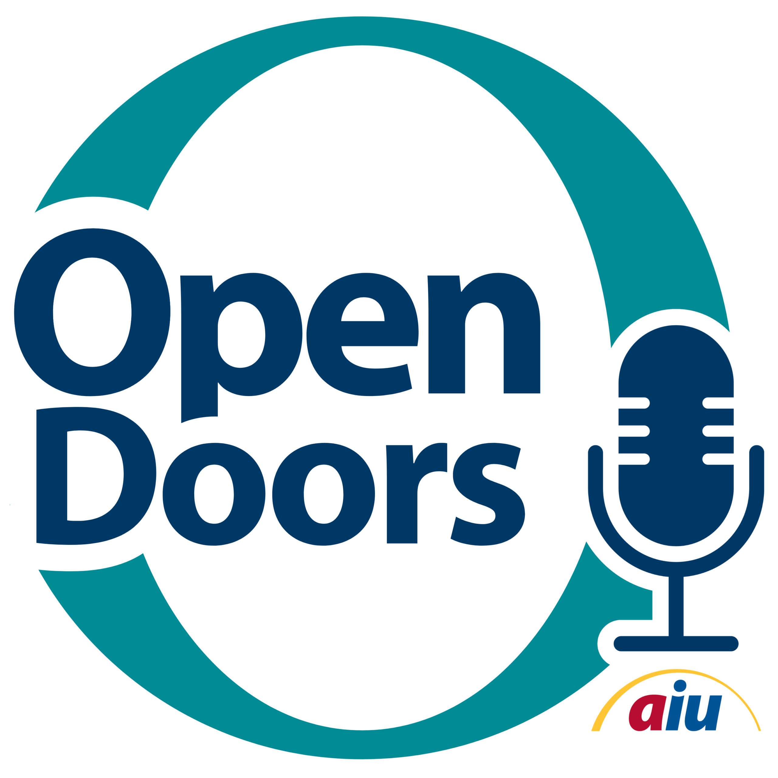 graphic logo for Open Doors podcast