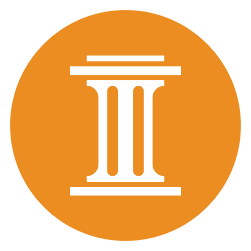 orange pillar icon